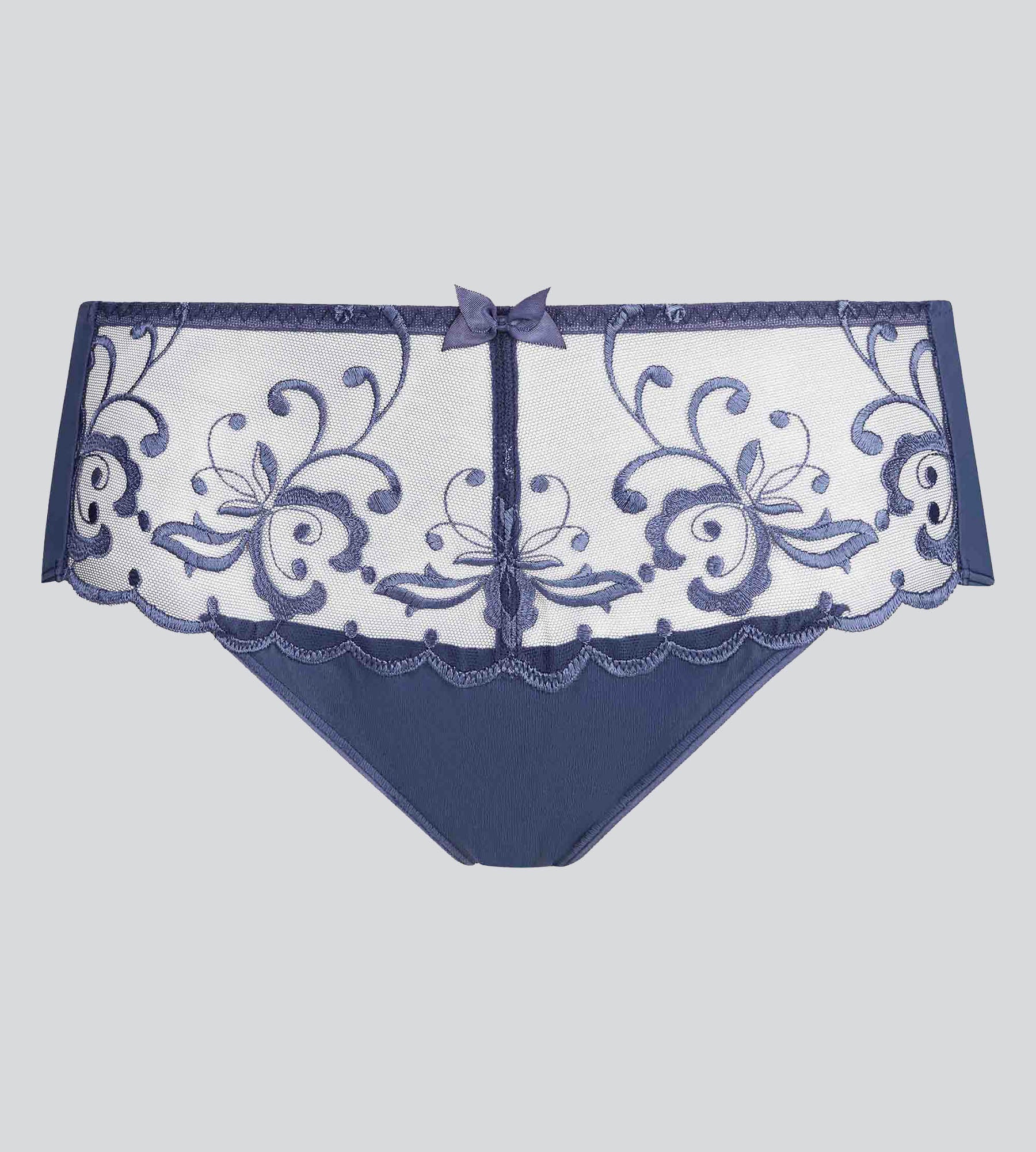 Culotte bleu cobalt Essential Elegance Broderie - Image 5