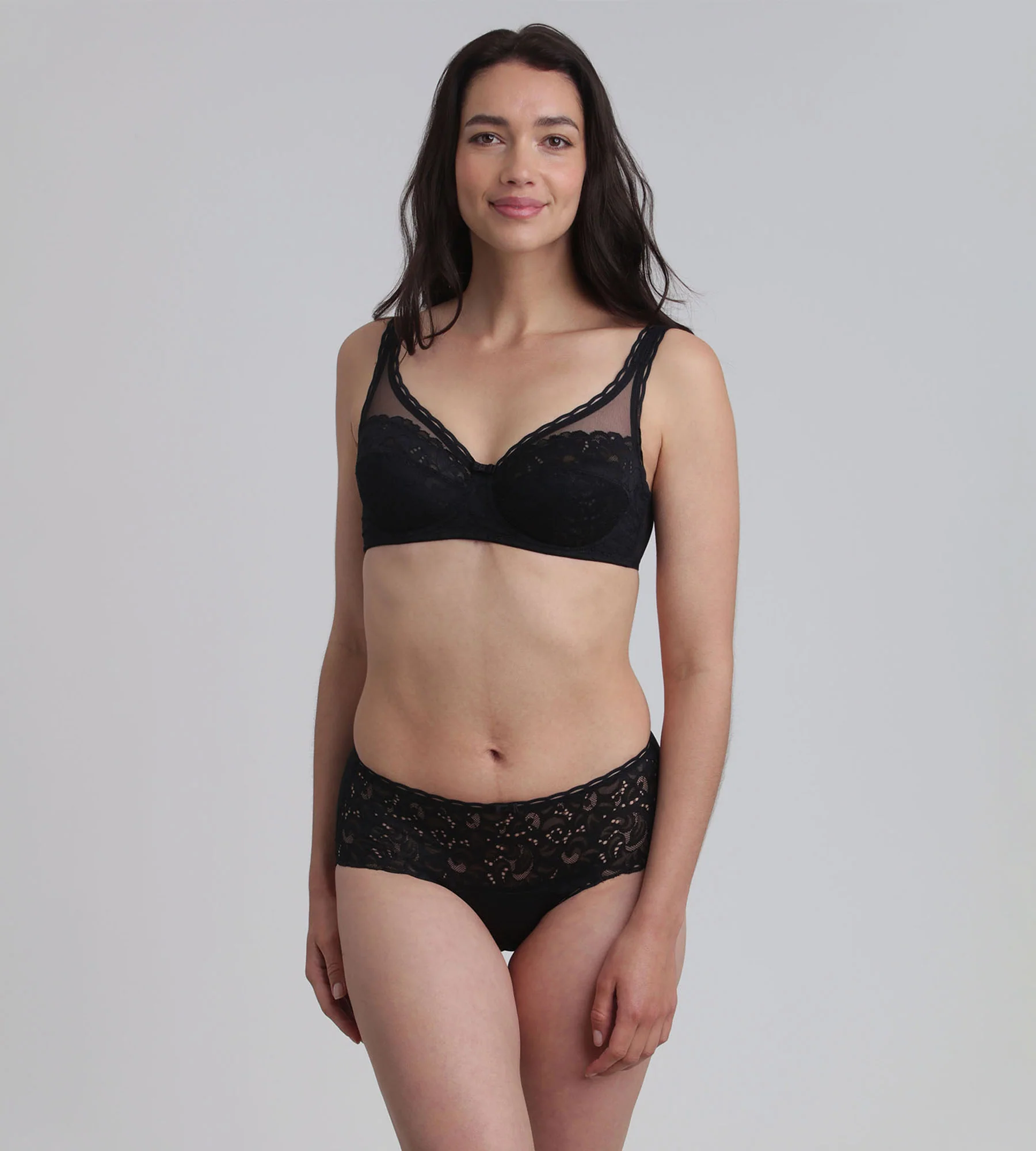 Soutien-gorge avec armatures noir Cœur Croisé Féminin Recyclé - Image 3