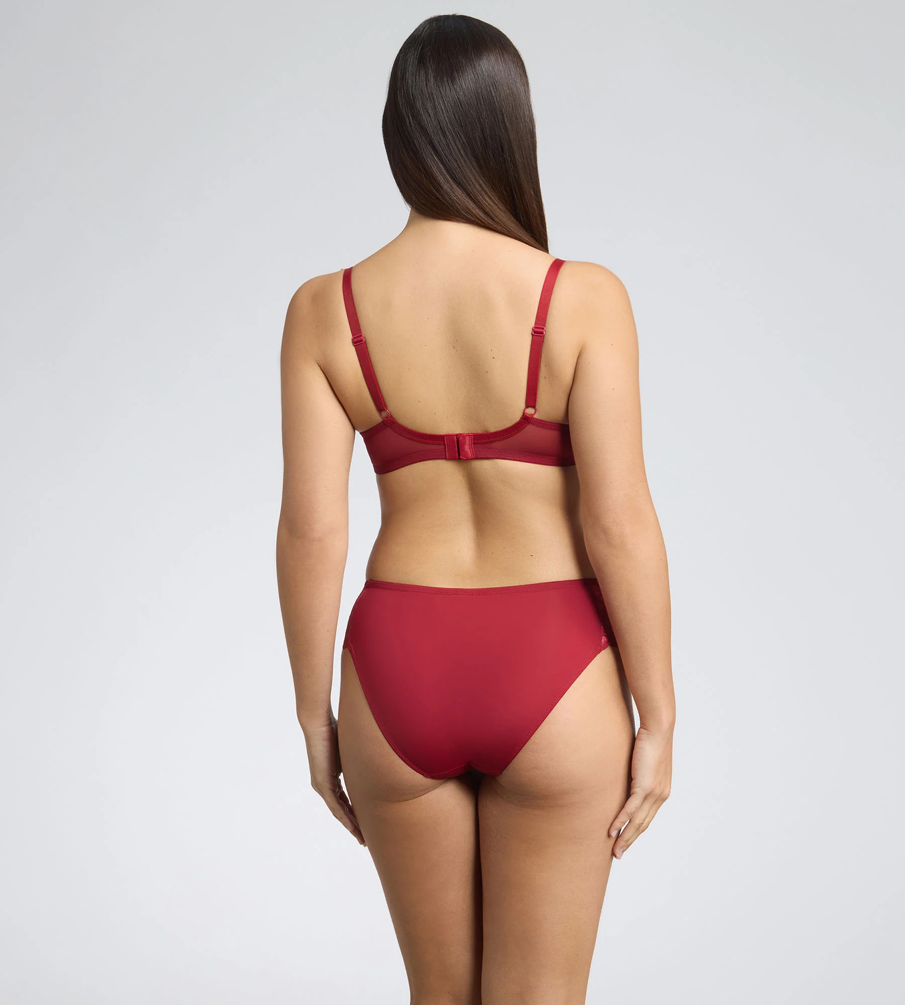 Soutien-gorge corbeille avec armatures pourpre Essential Elegance - Image 4