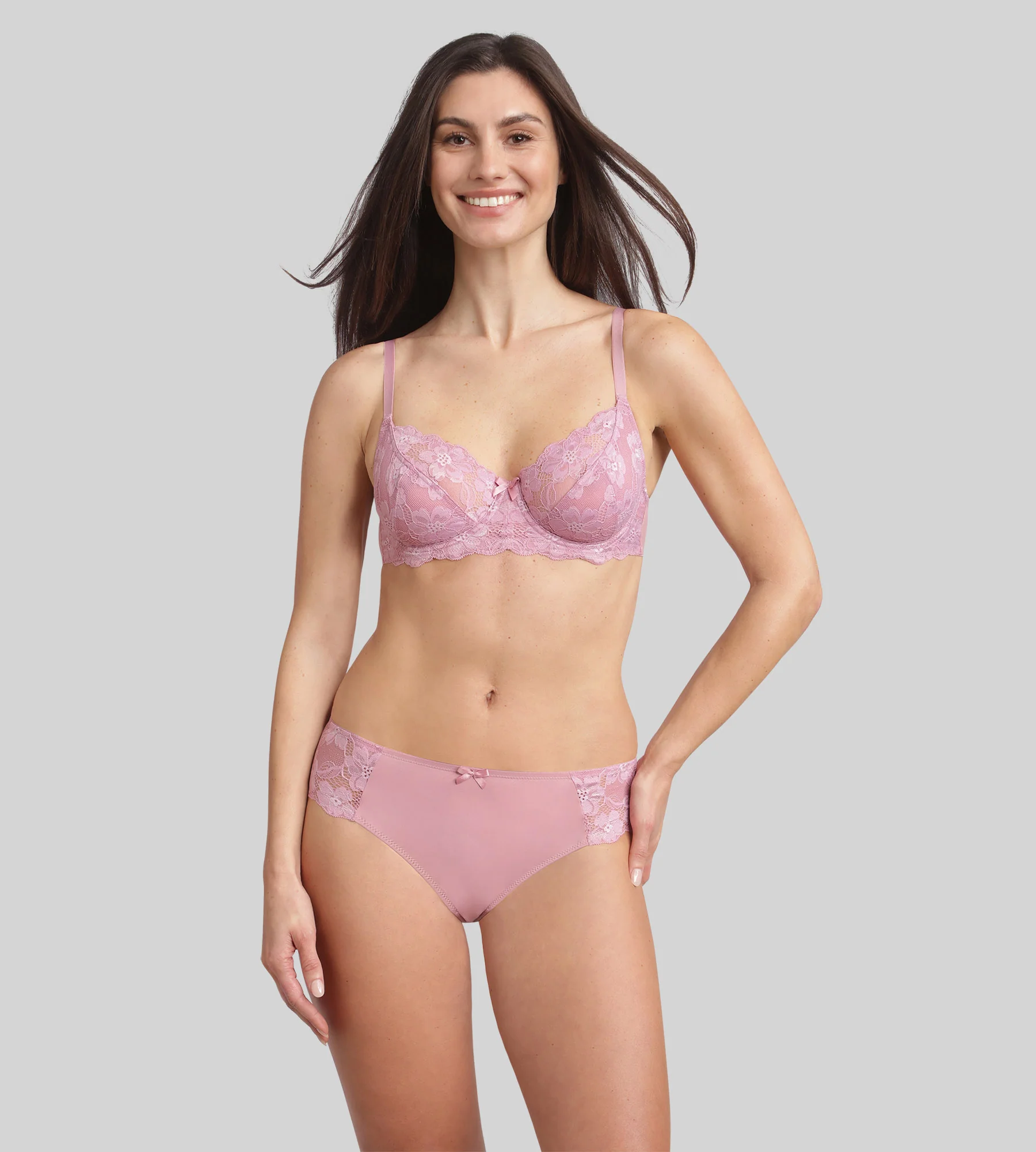 Soutien-gorge corbeille avec armatures rose orchidée Essential Elegance - Image 3