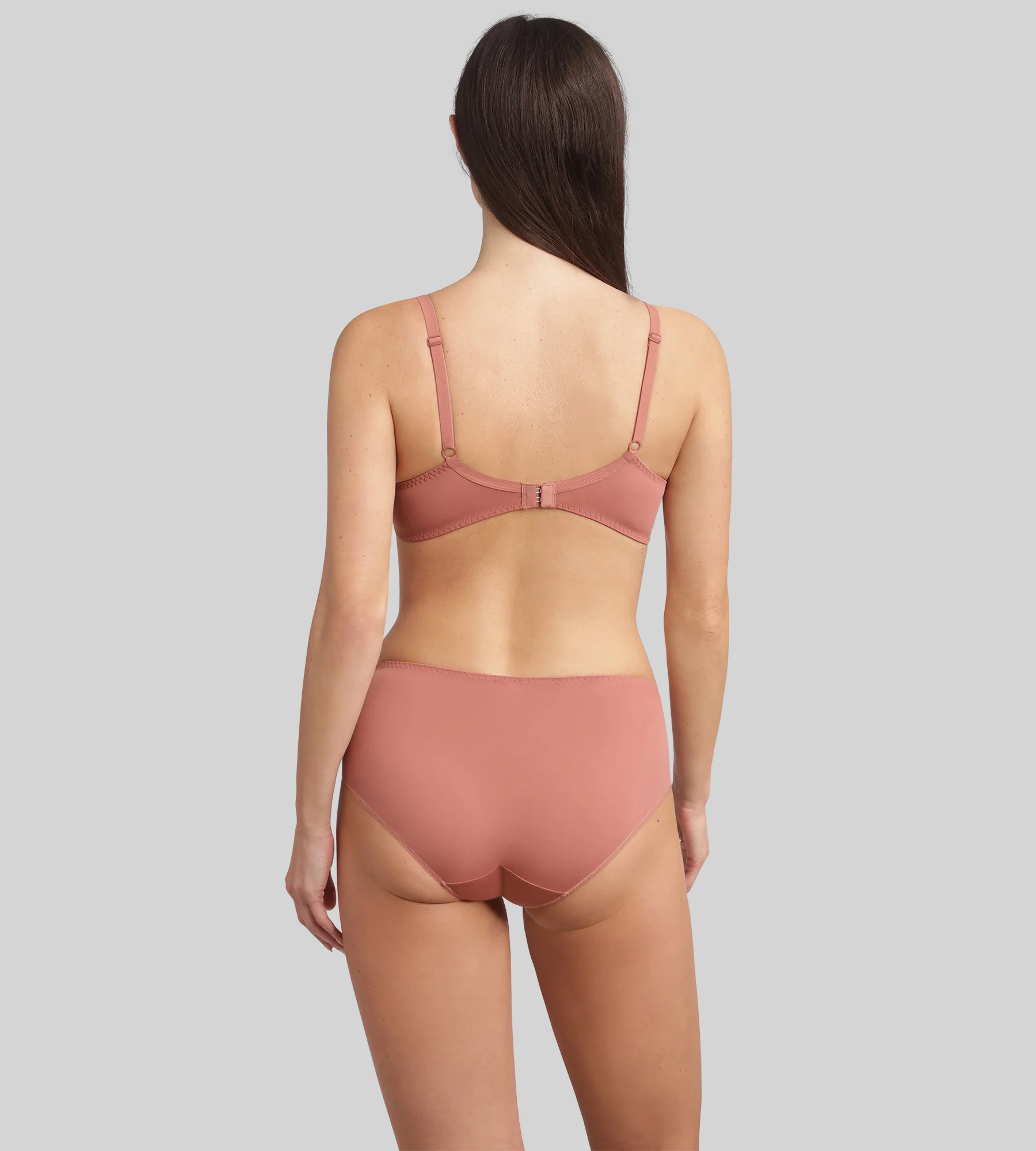 Soutien-gorge emboîtant avec armatures cannelle Essential Elegance Broderie - Image 4