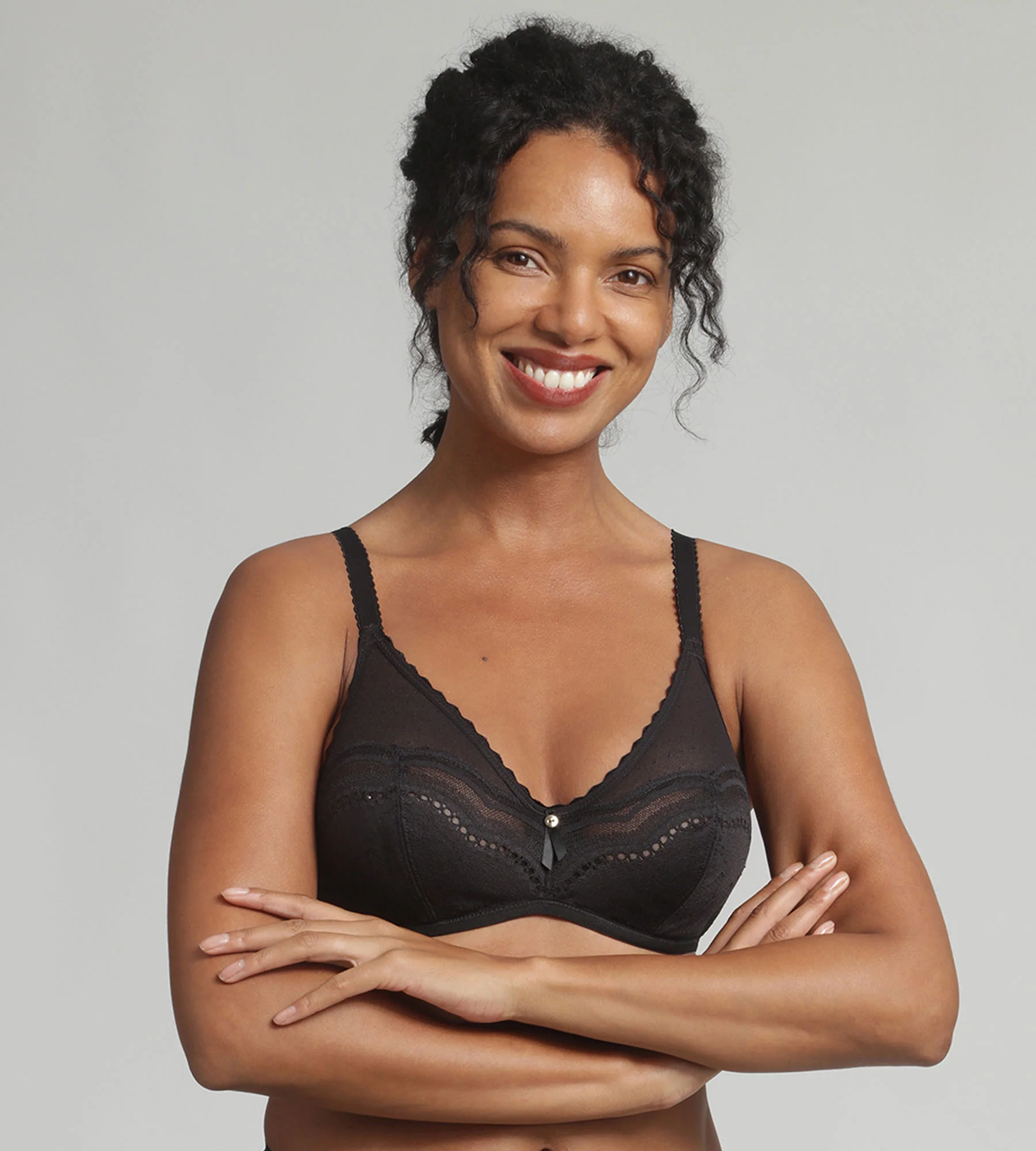 Soutien-gorge emboîtant noir Secret Comfort