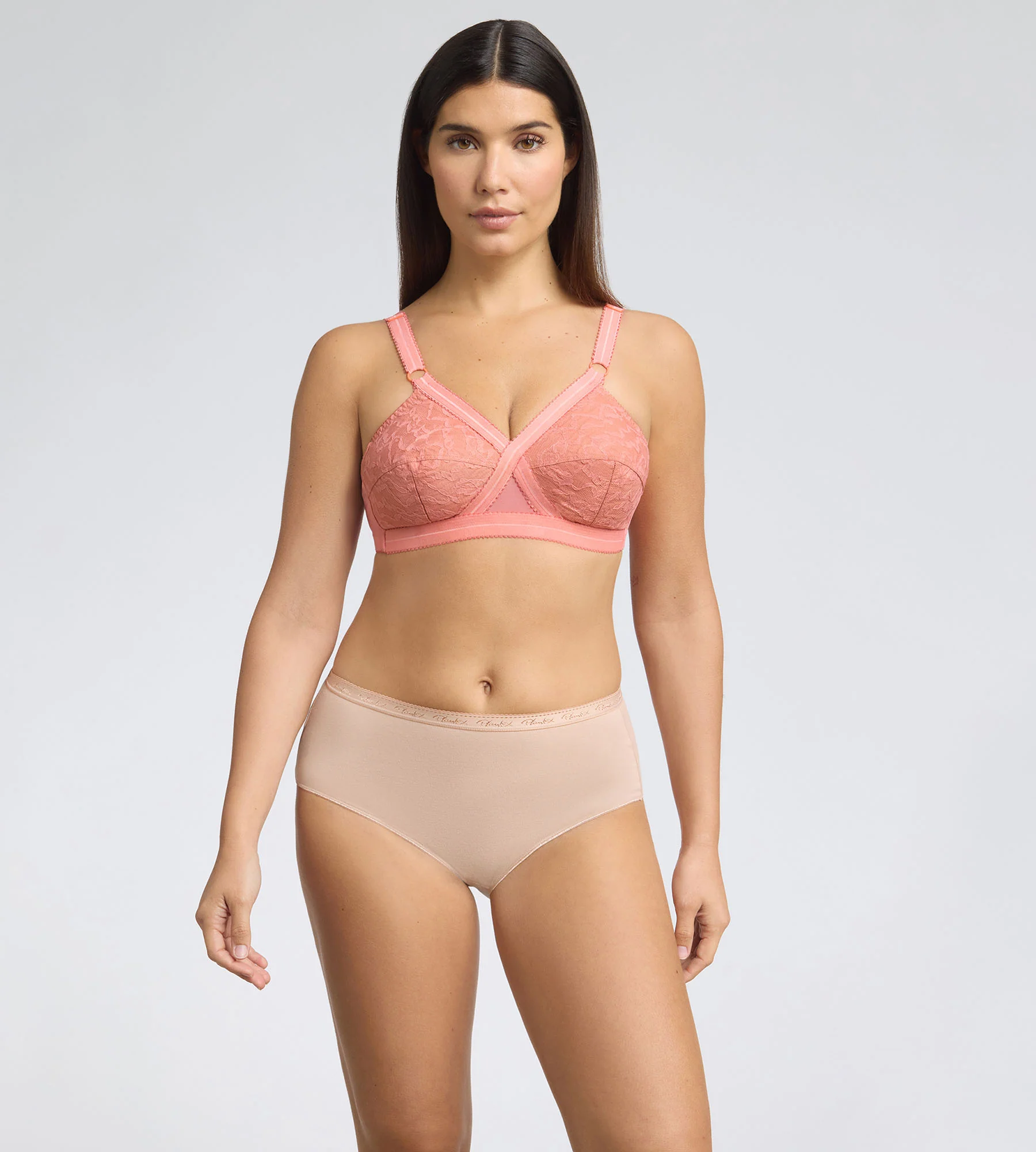 Soutien-gorge emboîtant sans armatures orange Cœur Croisé 556 - Image 3
