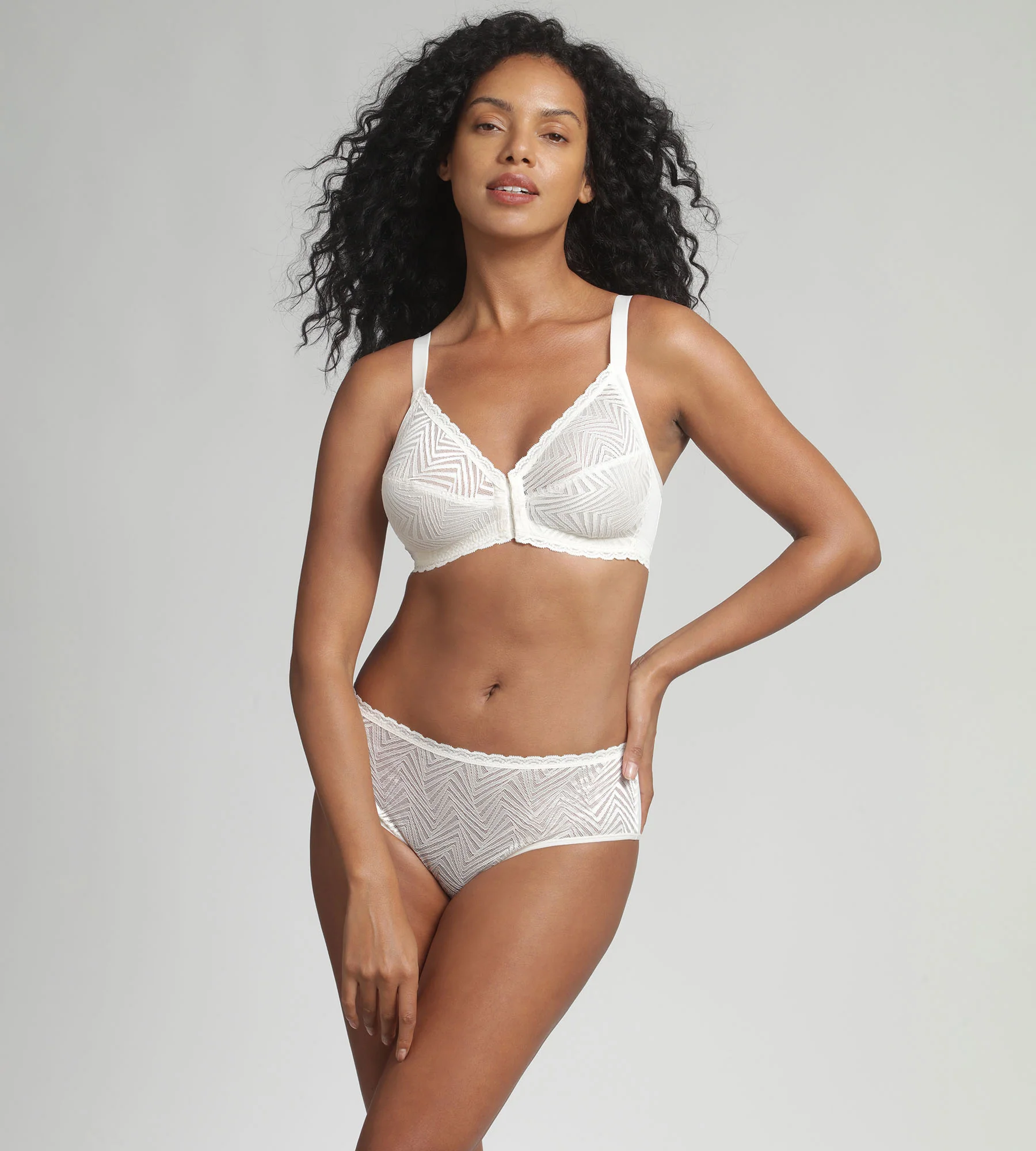 Soutien-gorge ouverture devant ivoire Ideal Posture - Image 3