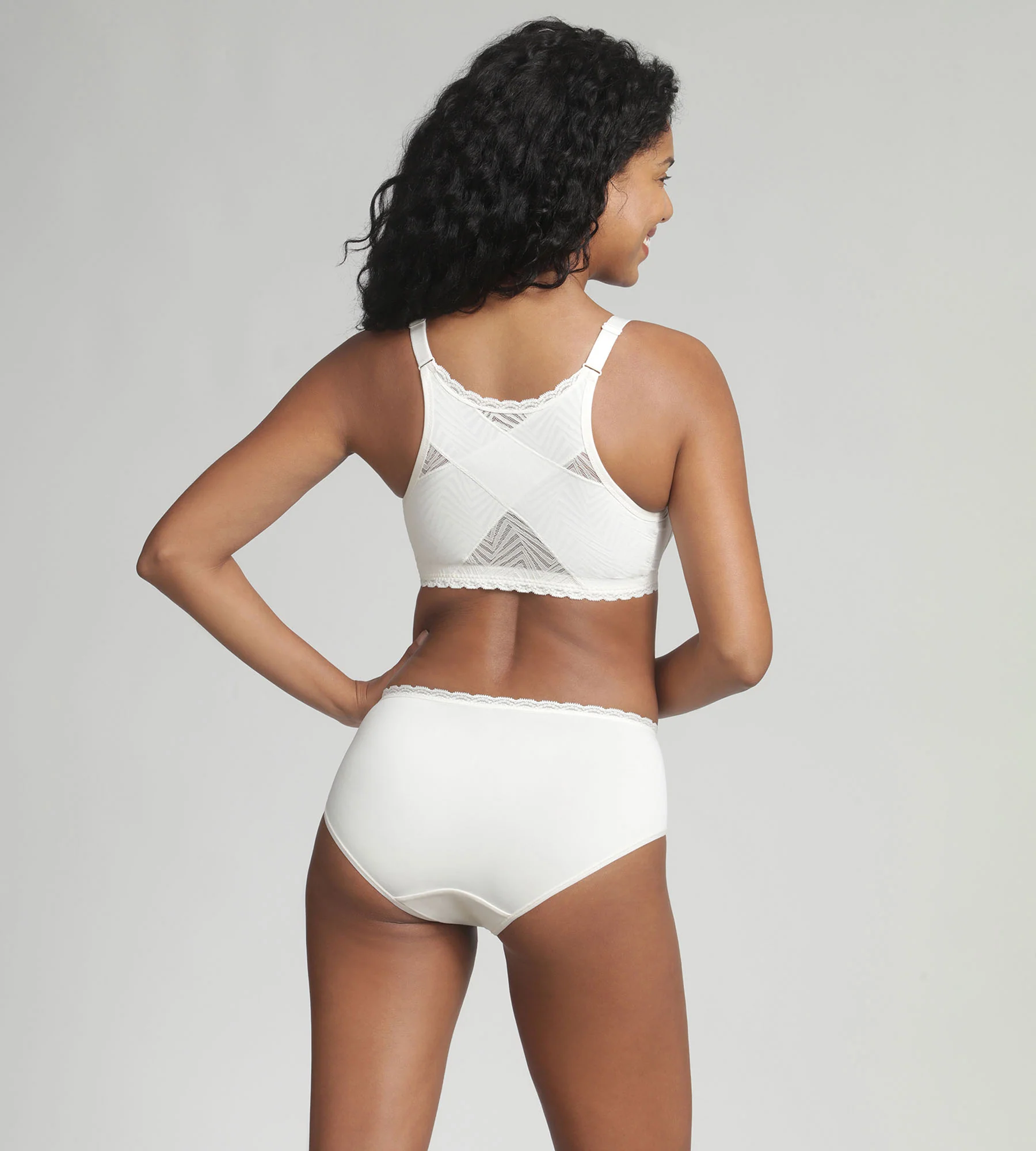 Soutien-gorge ouverture devant ivoire Ideal Posture - Image 4