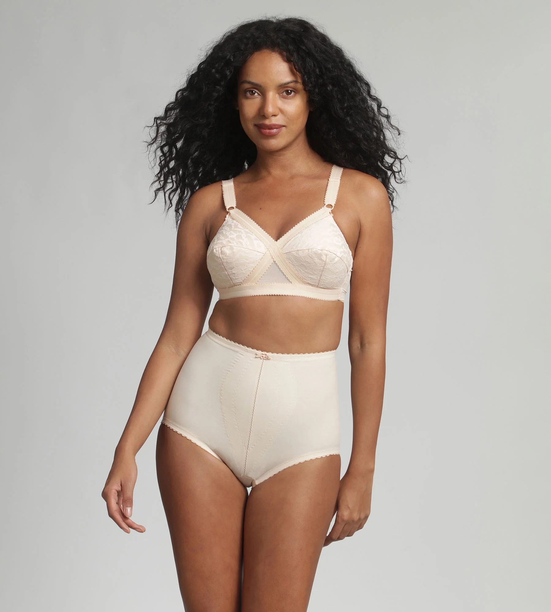 Soutien-gorge sans armatures beige Cœur Croisé 556 - Image 3